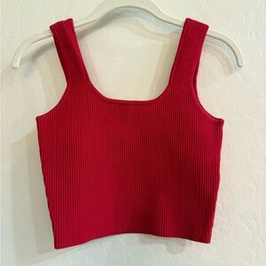 La Hearts red crop top.
SZ Small
Gently used